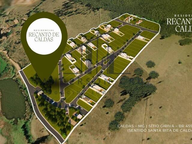 #3672 - Terreno em condomínio para Venda em Caldas - MG