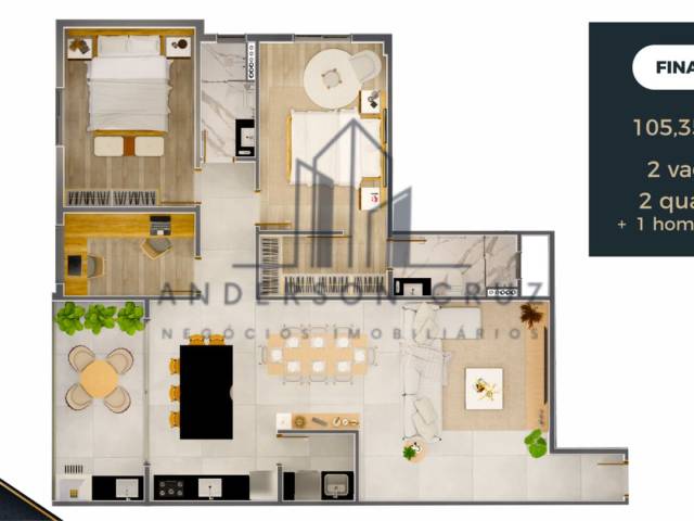 #3260 - Apartamento para Venda em Poços de Caldas - MG