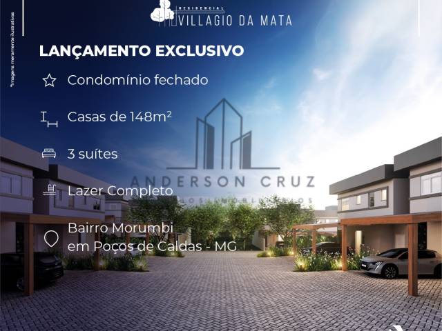 #3780 - Casa em condomínio para Venda em Poços de Caldas - MG